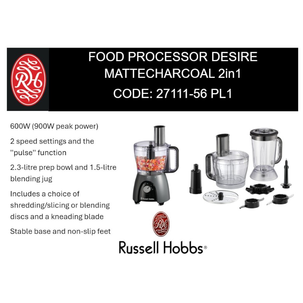 russell-hobbs-food-processor-2-in-1-grey