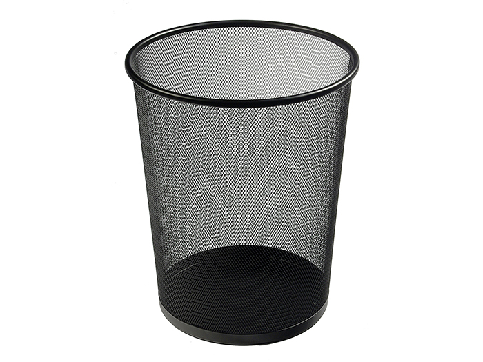 osco-mesh-scratch-resistant-waste-bin-black