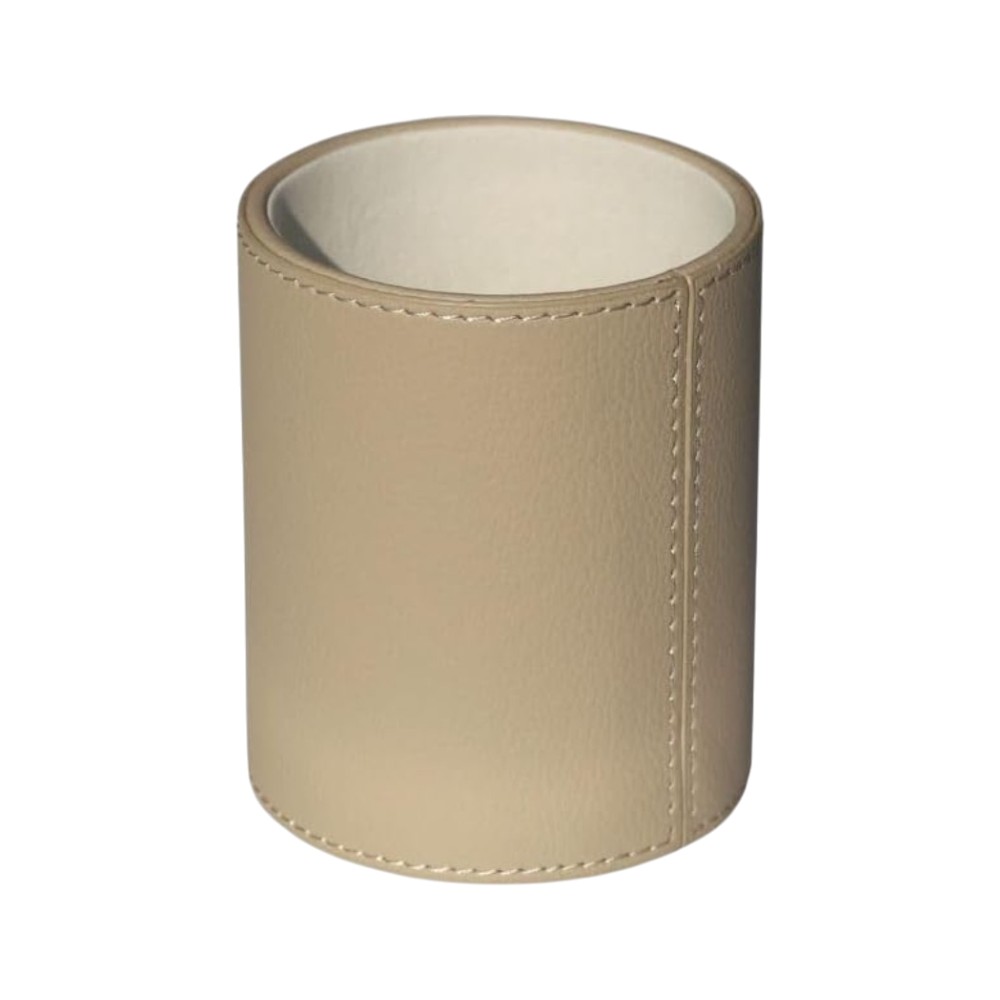 faux-leather-pen-pot-light-taupe
