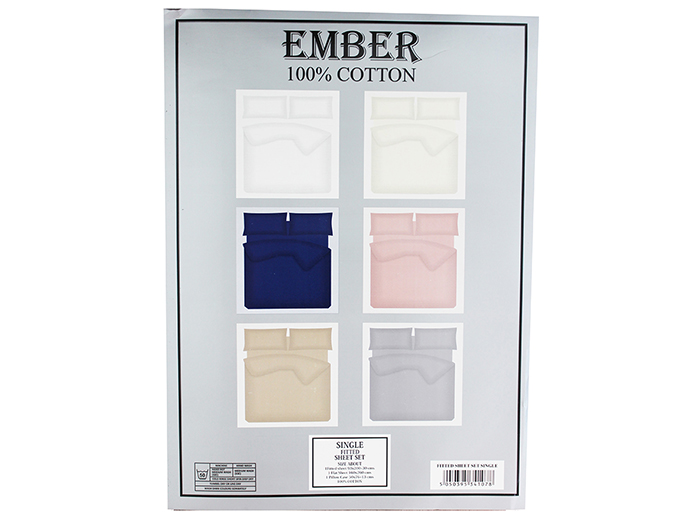 ember-collection-cotton-fitted-sheet-set-double-bed-size-assorted-colours