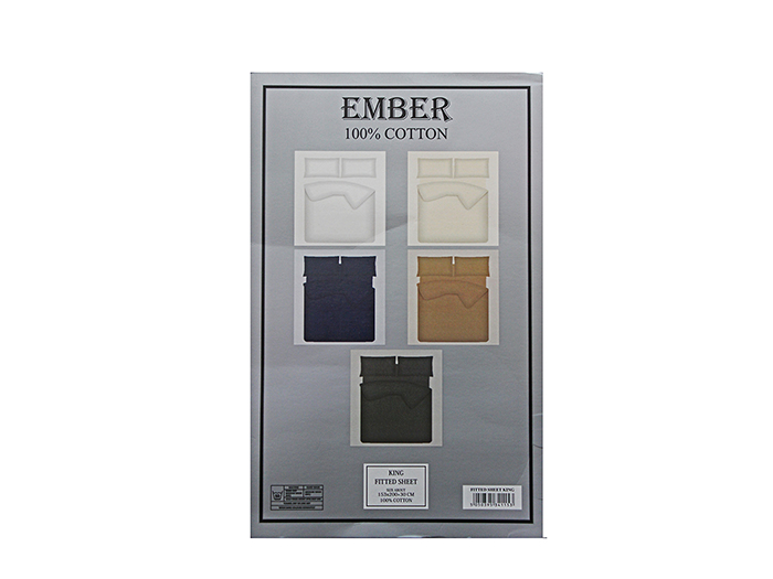ember-bedding-cotton-fitted-sheet-double-bed-size-5-assorted-colours