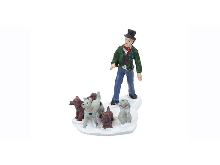 christmas-resin-man-walking-dogs-figurine