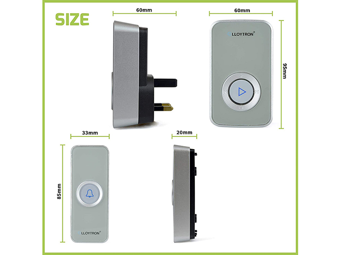 lloytron-grey-plug-in-wireless-door-chime