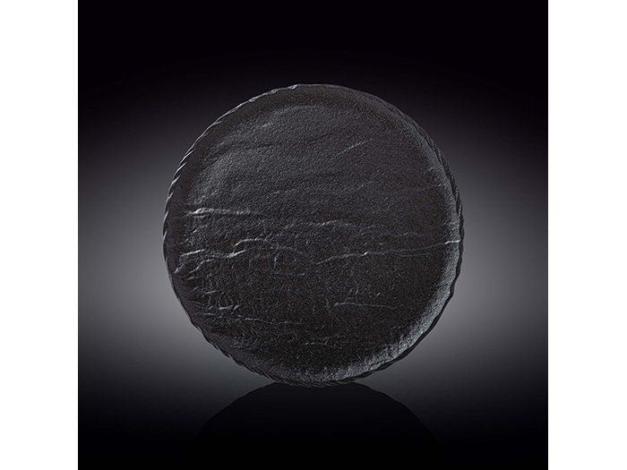 wilmax-slatestone-black-plate-28-cm