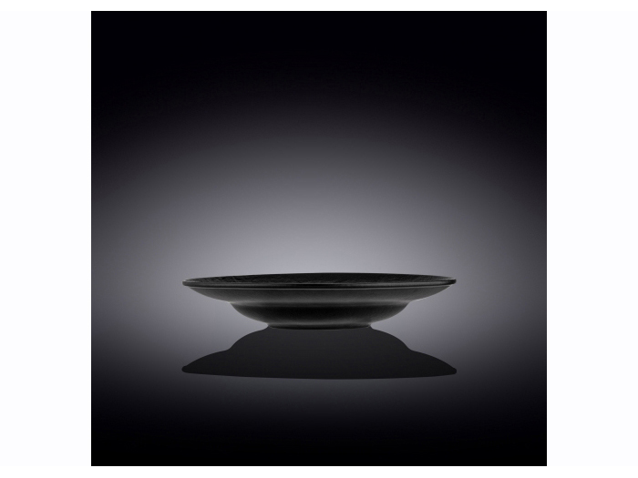 wilmax-slatestone-black-deep-plate-25-5-cm