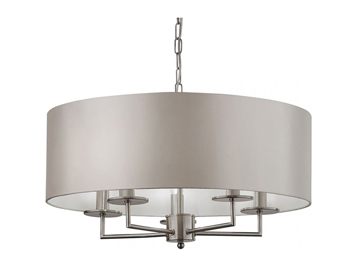 knightsbrisge-hanging-pendant-light-satin-silver-faux-silk-shade
