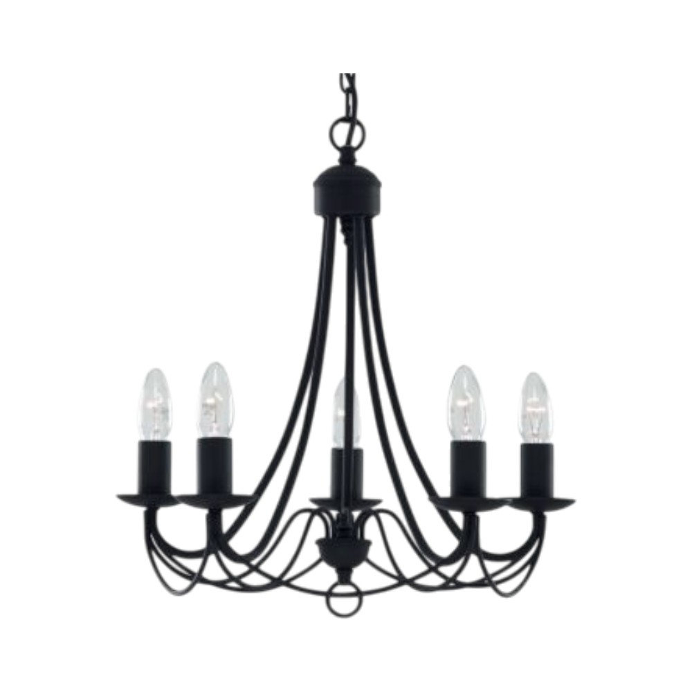 searchlight-lodge-5-light-pendant-black-metal