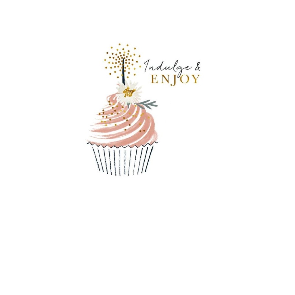 female-birthday-card-indulge-enjoy-cupcake-design