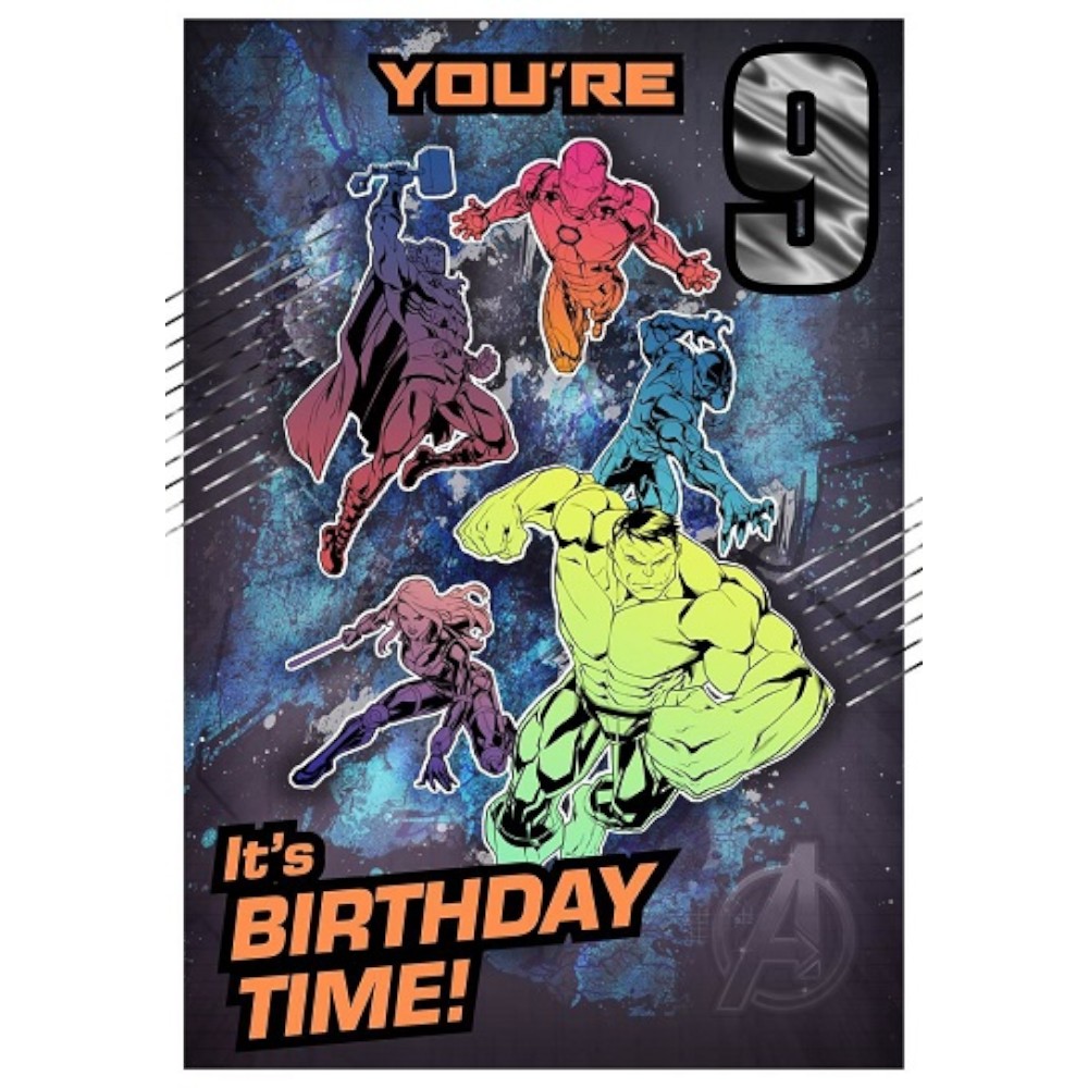 marvel-avengers-9th-birthday-card