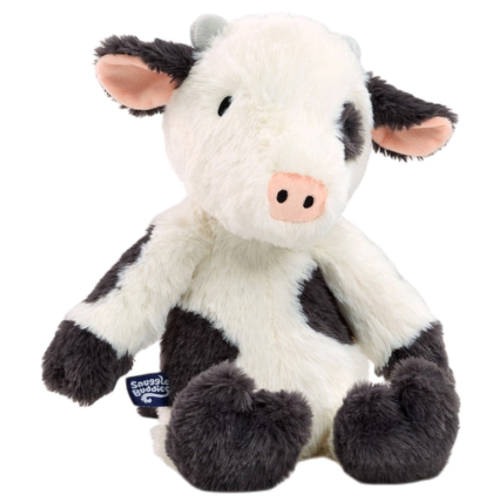 snuggle-buddies-cleo-cow-soft-toy-black-white