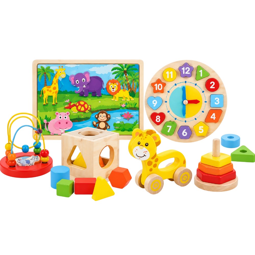 woodlets-6-in-1-wooden-activity-gift-set-multicolour