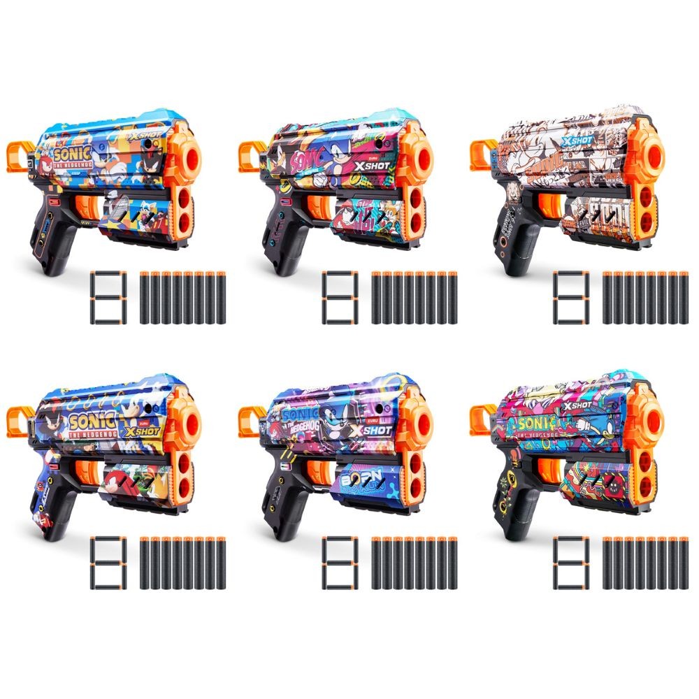 the-hedgehog-blaster-xshot-skins-flux-sonic-assorted-6-styles