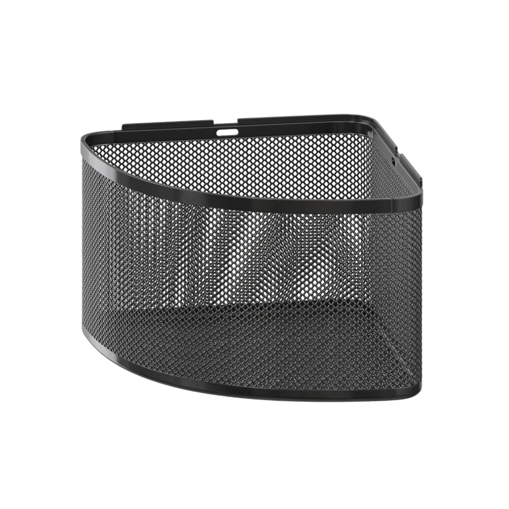 goodhome-elland-shower-basket-wall-mounted-steel-1-compartment-black-corner