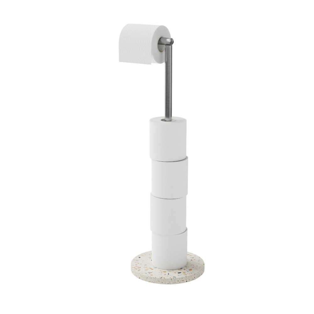goodhome-elland-toilet-roll-holder-stand-free-standing-concrete-polyresin-terrazzo-effect