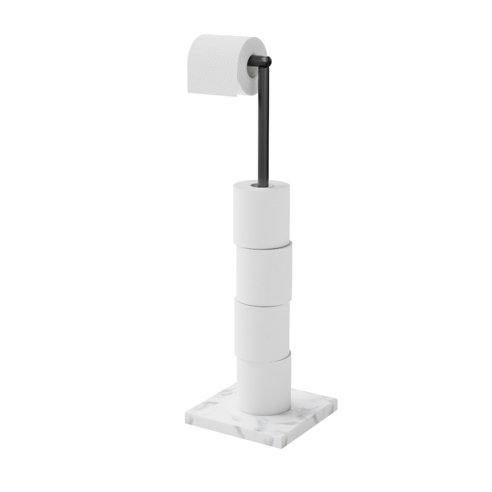goodhome-elland-toilet-roll-holder-stand-free-standing-steel-polyresin-marble-effect