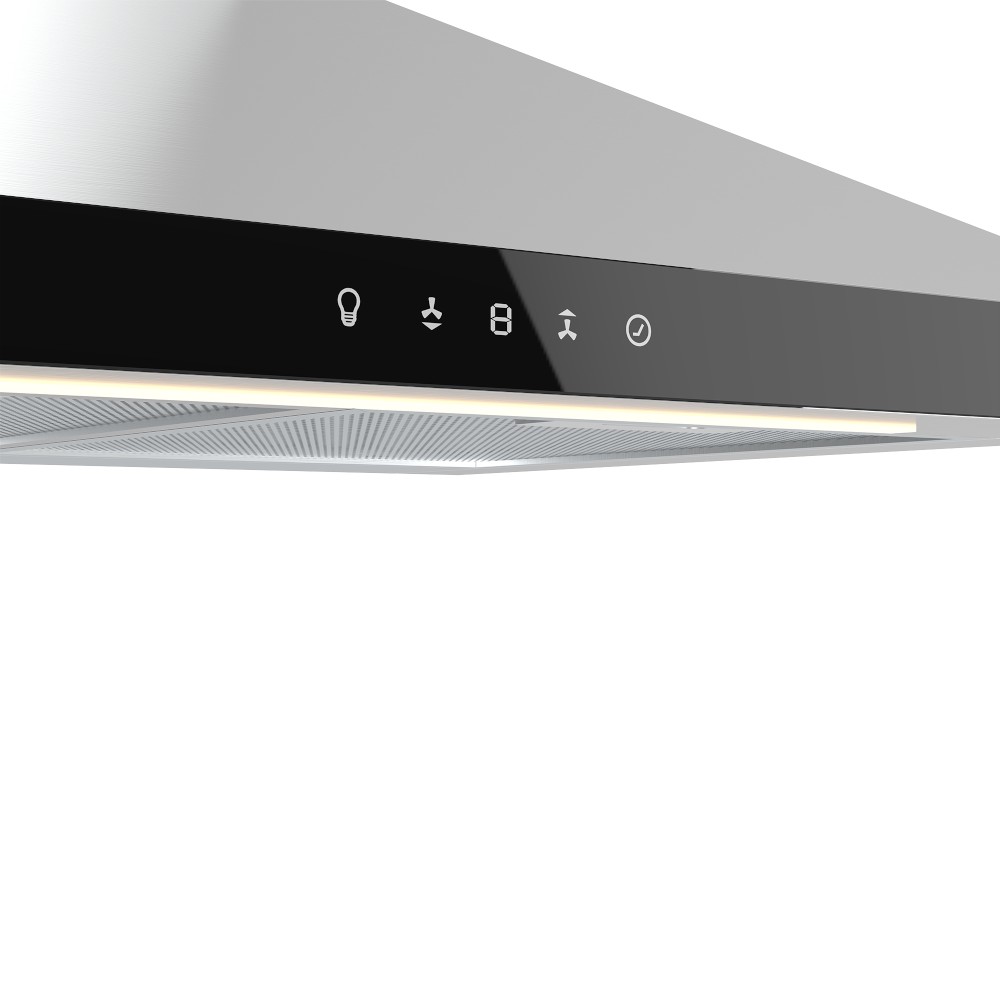 goodhome-chimney-cooker-hood-glass-brushed-stainless-steel-effect-59-8cm-silver