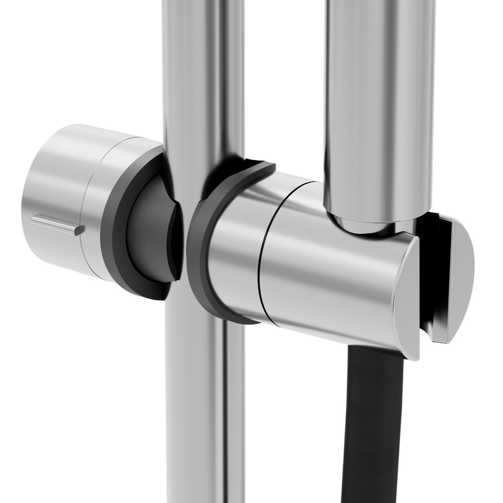 goodhome-shower-head-holder-surface-mounted-tightened-chrome-effect-gloss