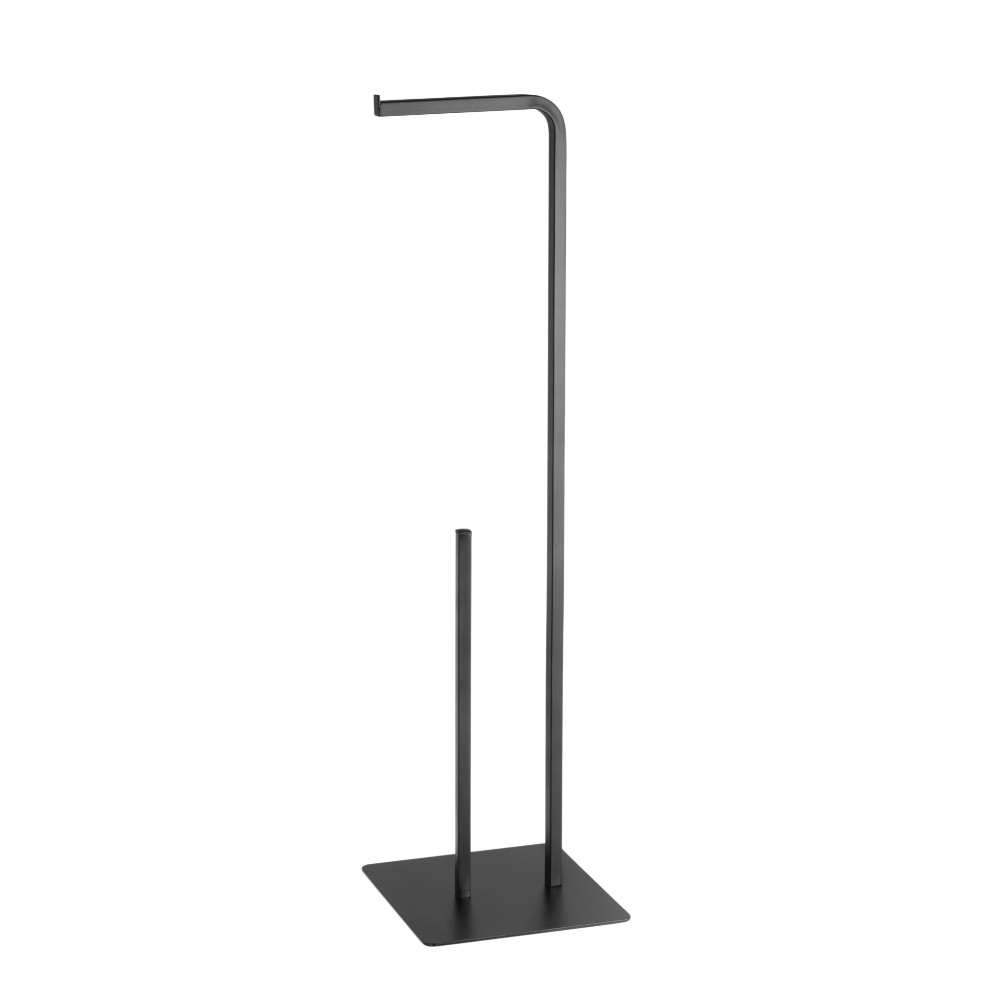 goodhome-elland-toilet-roll-holder-stand-free-standing-steel-black