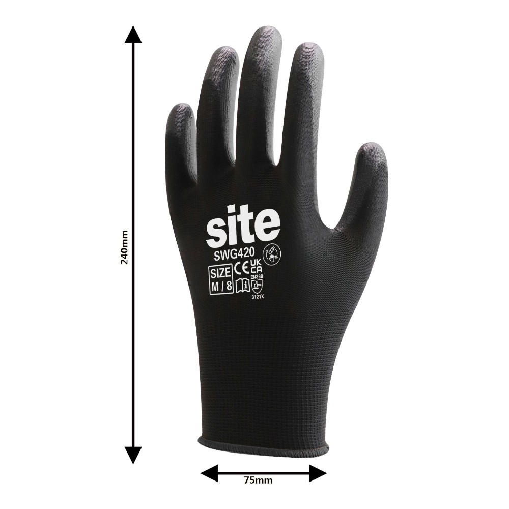 site-polyester-black-gloves-medium
