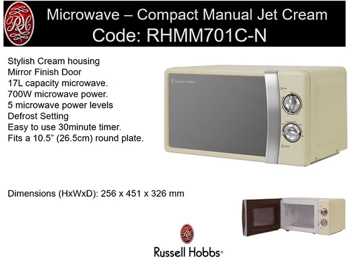 russell-hobbs-classic-manual-microwave-cream-17l