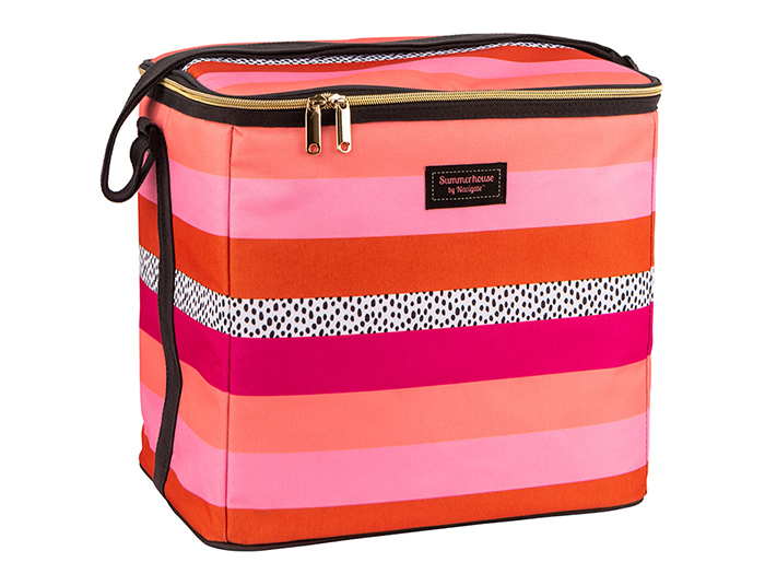 navigate-tribal-fusion-insulated-family-cooler-bag-pink-stripes-20-litres