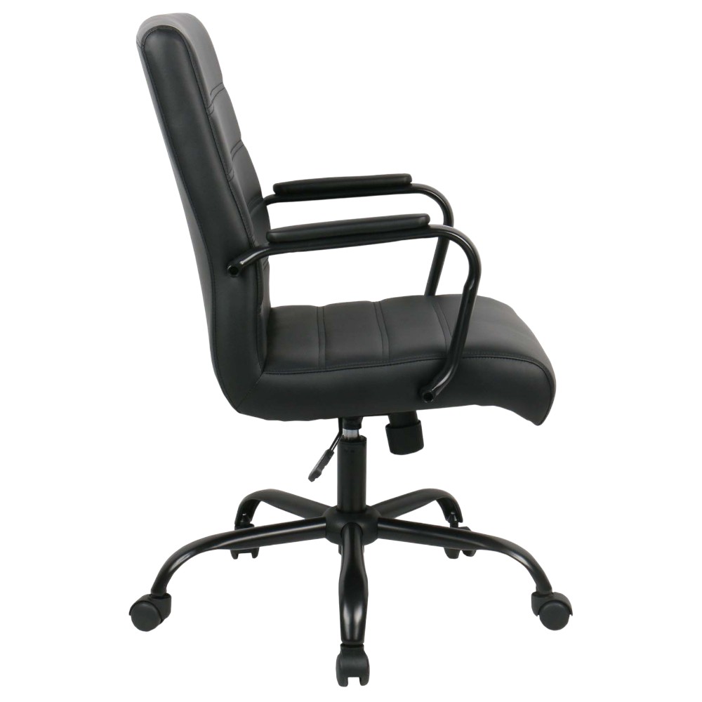 lowarn-adjustable-faux-leather-office-chair-black
