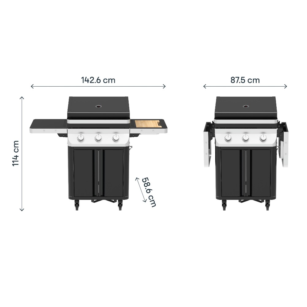 goodhome-attaia-bbq-gas-3-burner-black