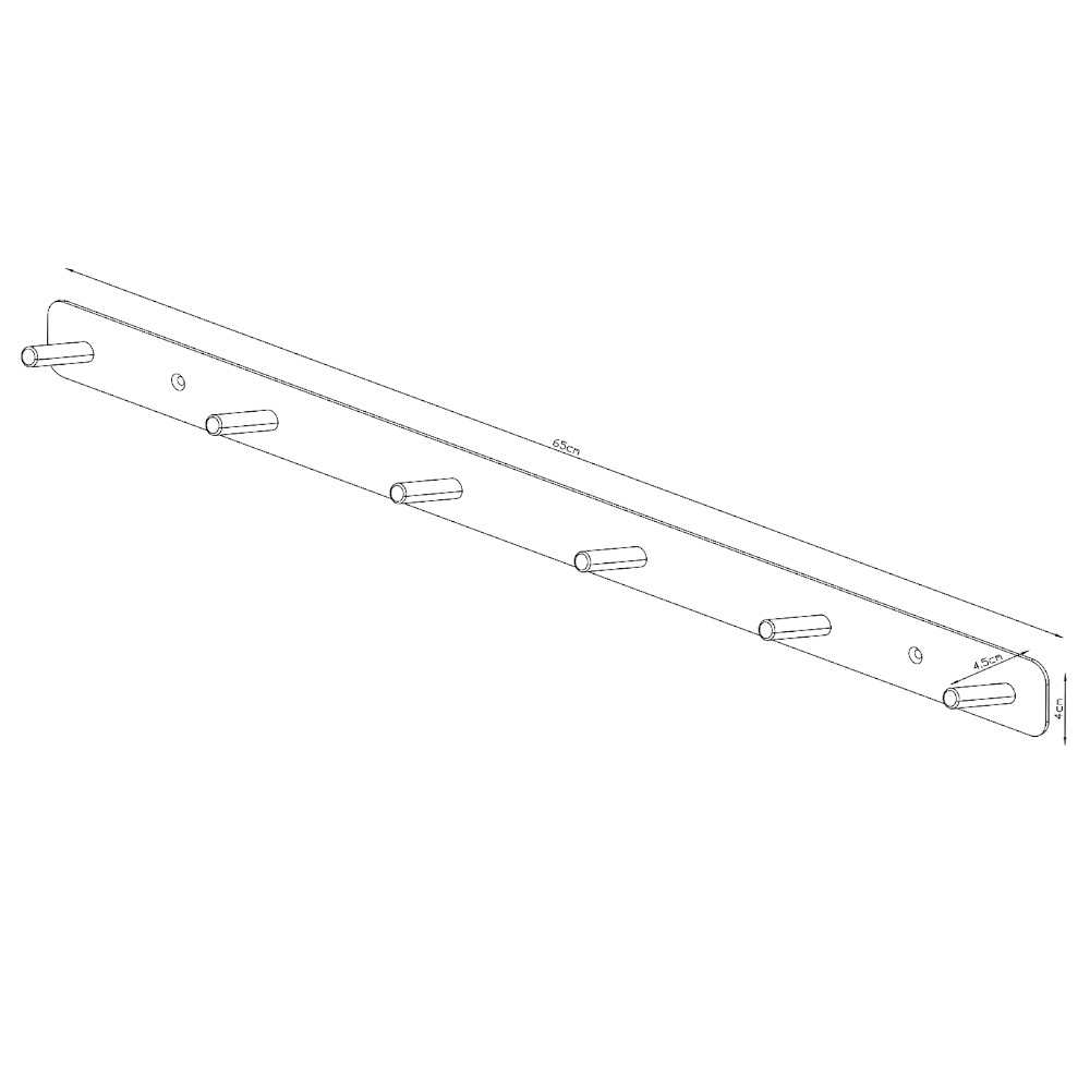 goodhome-minimalist-matt-white-steel-6-hook-rail