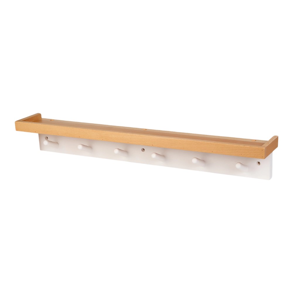 goodhome-matt-natural-white-pine-6-hook-rail