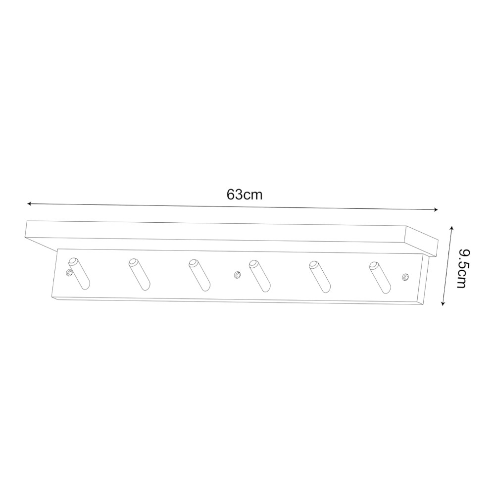 goodhome-matt-natural-white-pine-6-hook-rail