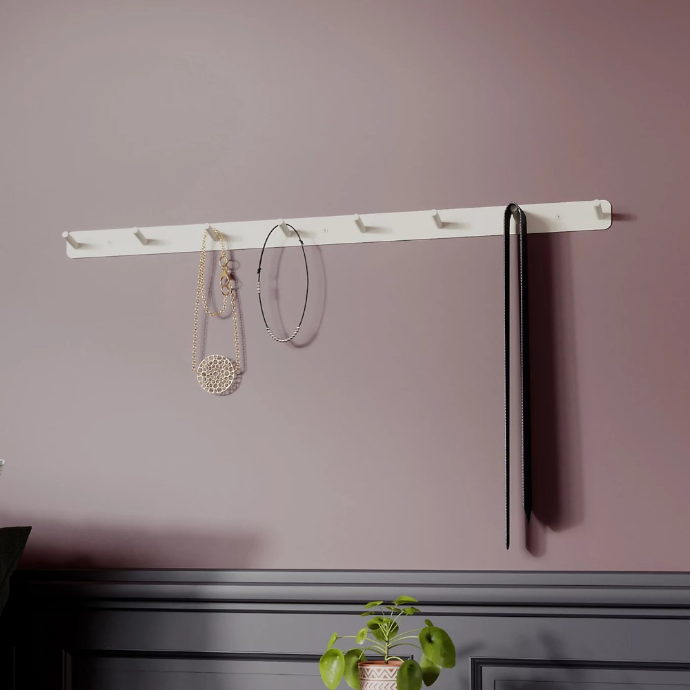 goodhome-minimalist-matt-white-steel-8-hook-rail
