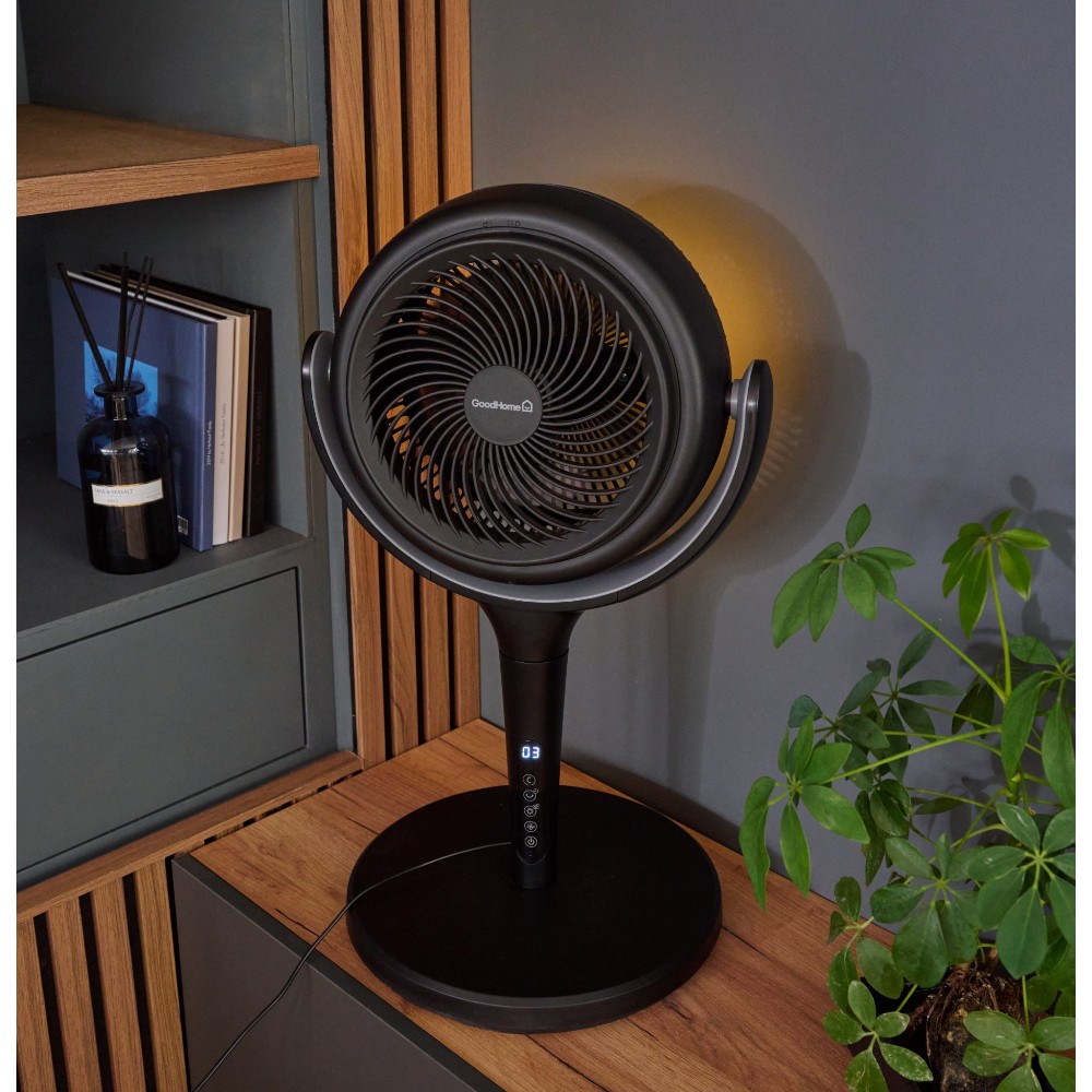 goodhome-20cm-pedestal-fan-black