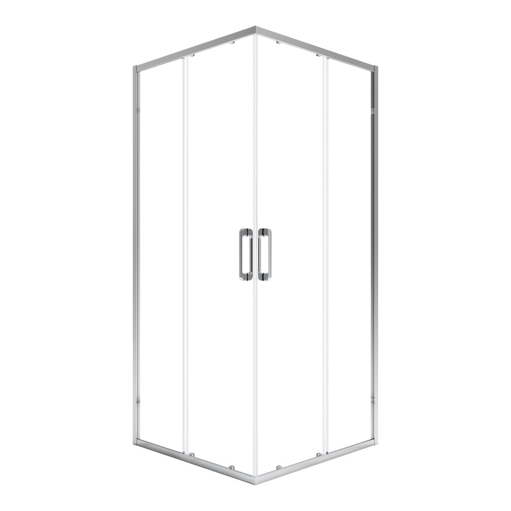 maza-square-corner-80-x-80cm-chrome-clear-glass