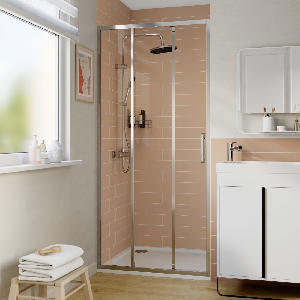 maza-double-sliding-90cm-chrome-clear-glass