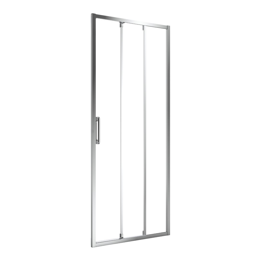 maza-double-sliding-90cm-chrome-clear-glass