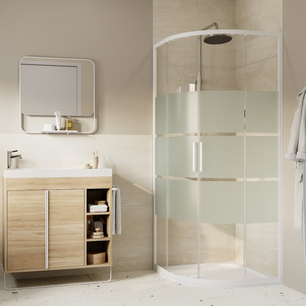 maza-quadrant-80cm-matt-white-frosted-glass