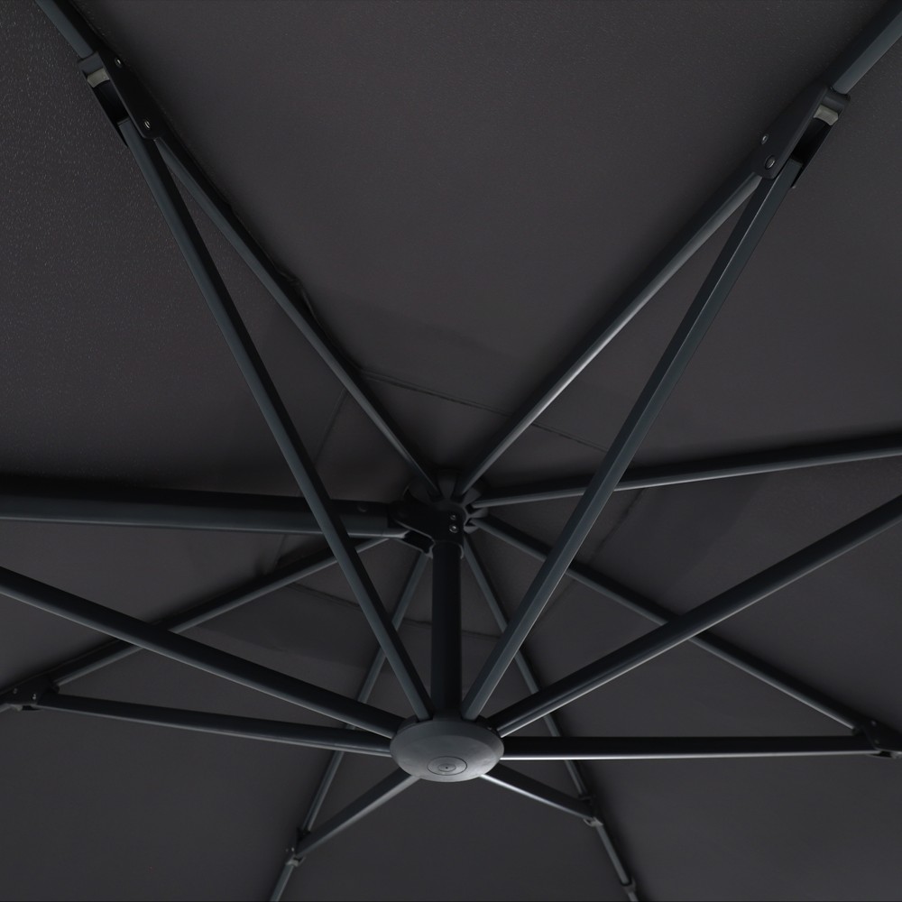 goodhome-umbrella-parasol-with-crank-opening-corby-square-3-m-x-3-m-dark-grey