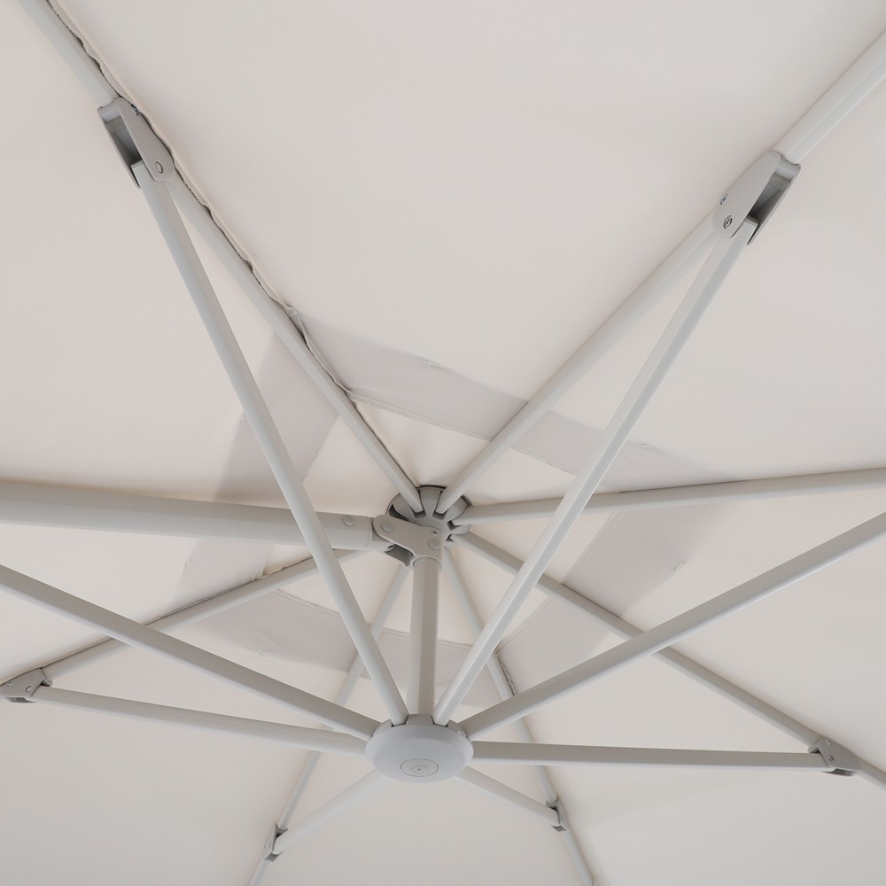 goodhome-umbrella-parasol-with-crank-opening-corby-square-3-m-x-3-m-moonbeam-light-grey-