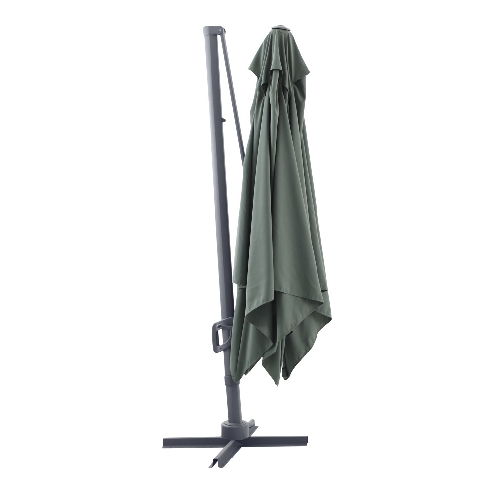 goodhome-umbrella-parasol-with-crank-opening-corby-square-3-m-x-3-m-olive-green