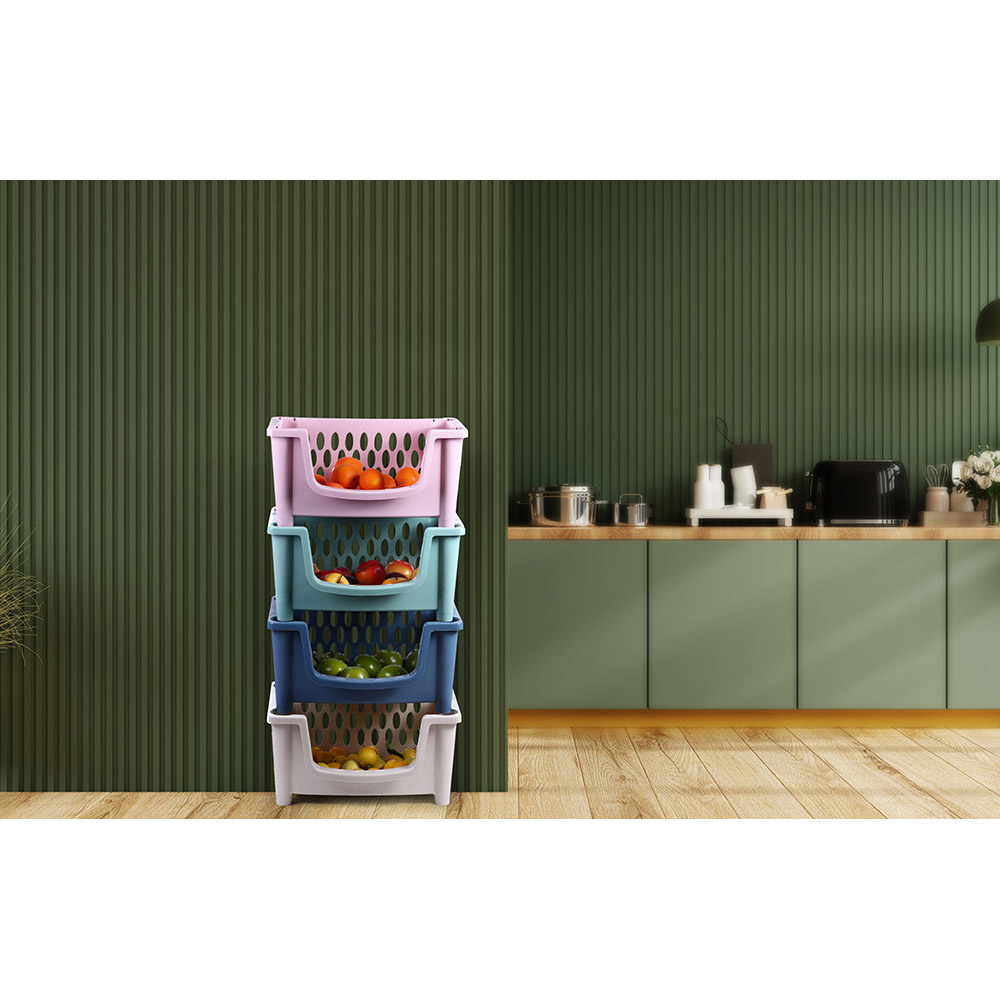 carina-perforated-plastic-stackable-storage-basket-assorted-colours