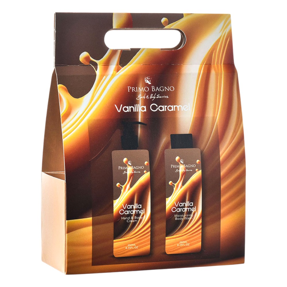 primo-bagno-gift-box-set-of-2-pcs-body-lotion-body-wash-vanilla-caramel-250-ml