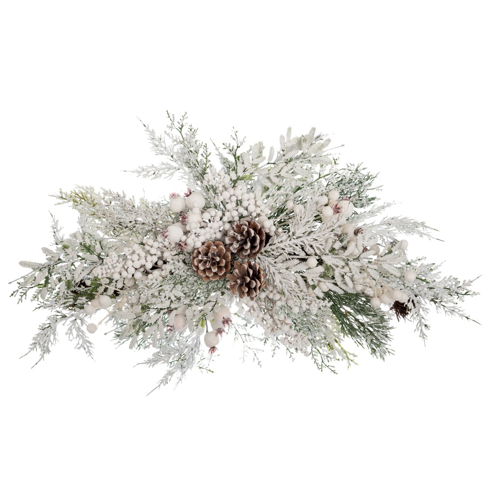 christmas-swag-white-berries-and-pine-cones-snowy