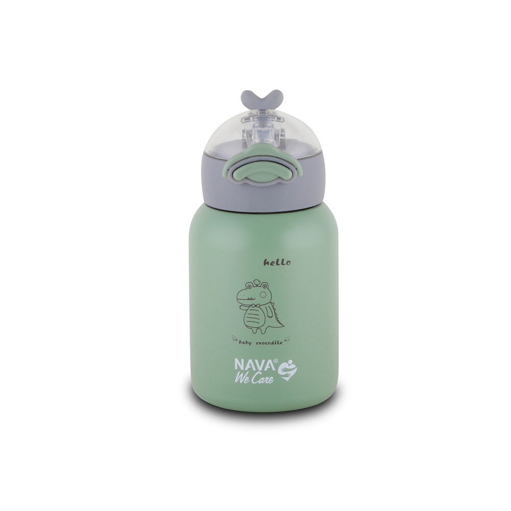 nava-we-care-stainless-steel-insulated-water-bottle-green-350ml