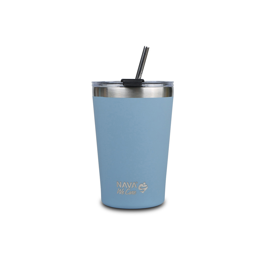 nava-we-care-stainless-steel-insulated-travel-mug-with-straw-blue-450ml