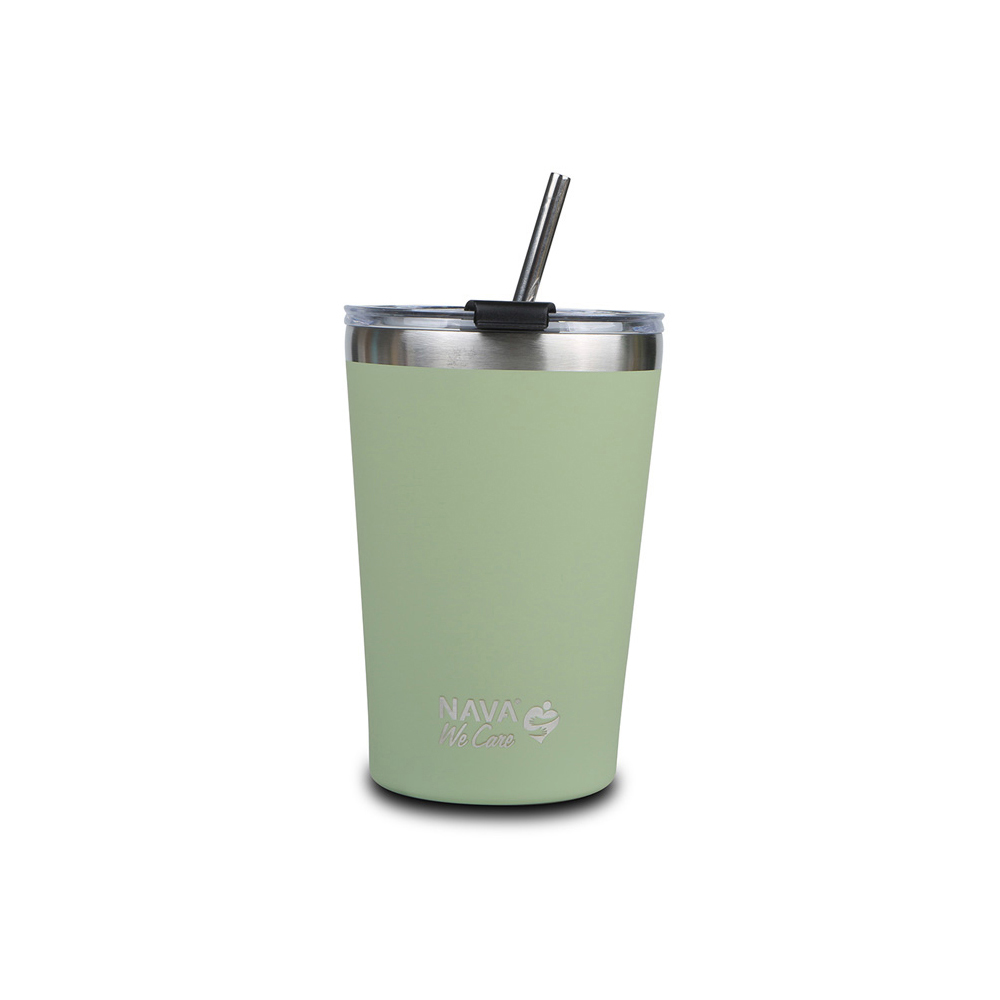 nava-we-care-stainless-steel-insulated-travel-mug-with-straw-green-450ml
