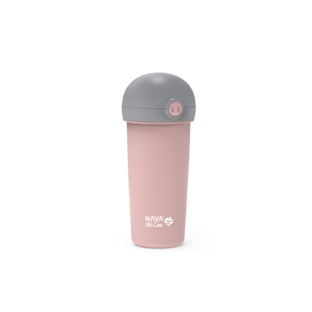 nava-we-care-plastic-water-bottle-with-silicone-straw-pink-380ml