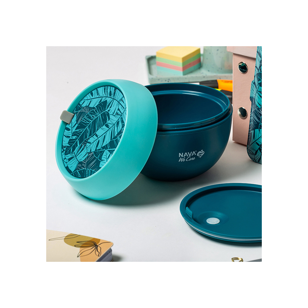 nava-we-care-round-plastic-lunch-box-petrol-blue-800ml