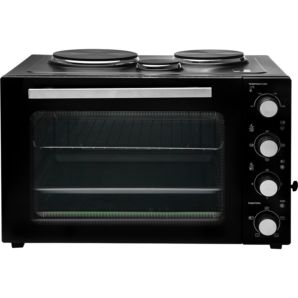 estia-home-electric-kitchen-oven-compact-cooker-with-2-hot-plates-fan-black-3200w-45l