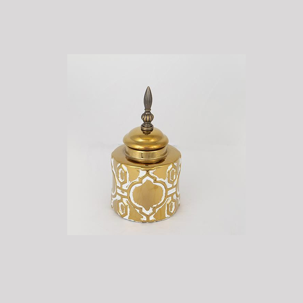 luxe-ceramic-vase-with-lid-white-gold-24cm