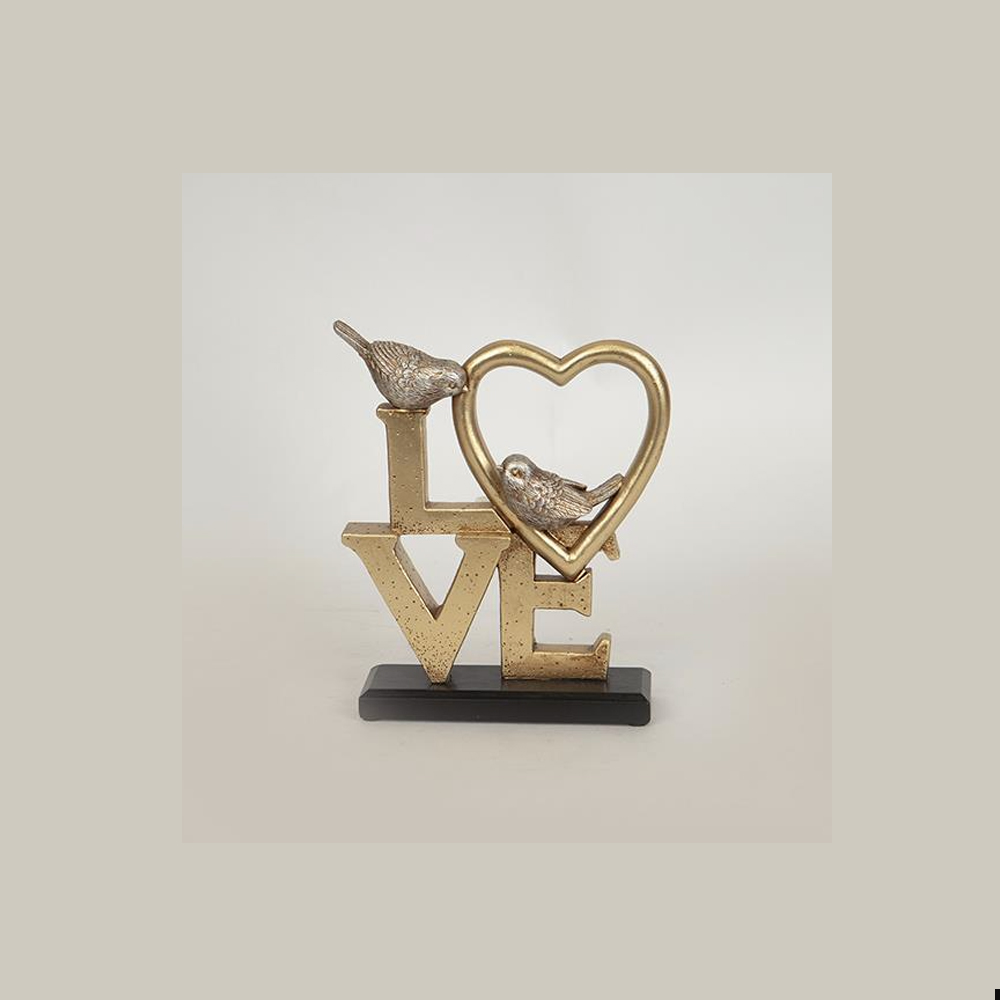 love-with-birds-home-decoration-polyresin-gold-silver